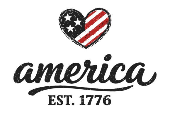 America Est 1776 Vintage Design: Bold Patriotic Graphics for Every Project