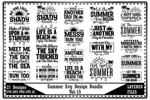Capture the Season: The Ultimate Summer Svg Design Bundle Vol-15