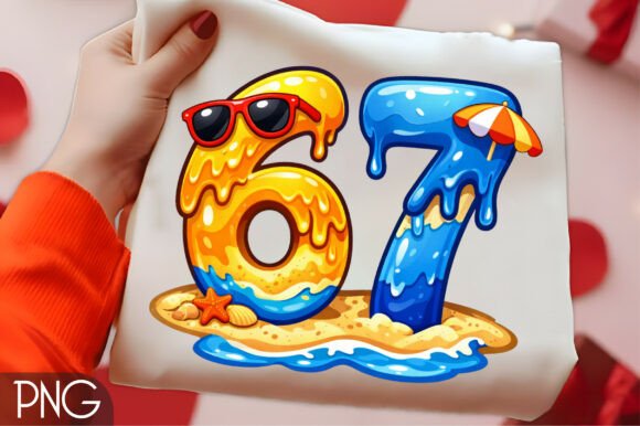 Celebrate in Style: 67 Summer Beach Birthday T-Shirt Design