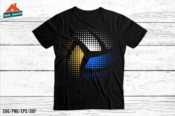 Celebrate the Game: The Retro Halftone Volleyball T-shirt Design