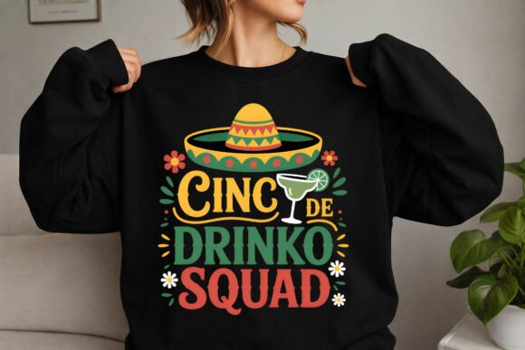 Cinco De Drinko Squad: The Ultimate Fun PNG for Group Celebrations