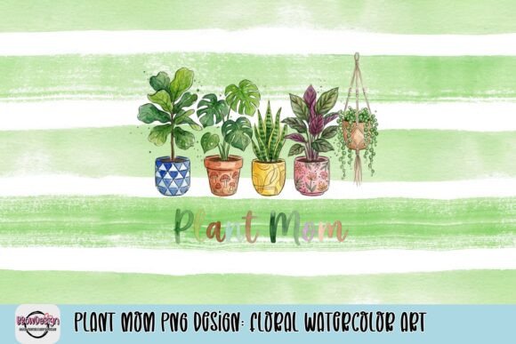 Embrace the Green Thumb Aesthetic: A Floral Watercolor Design