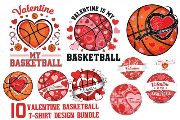 Game Day Meets Valentine's Day: A Design Bundle for Hoops & Hearts