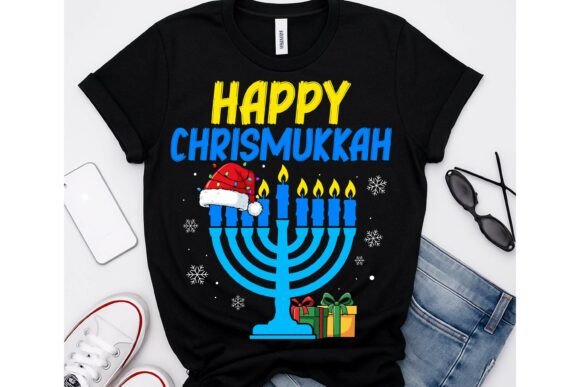Happy Chrismukkah Christmas PNG Design for Festive Creations