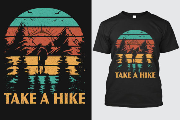 Hiking T-shirt Design 14: Your Next Adventure in Graphic Apparel