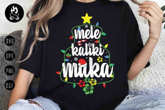 Mele Kalikimaka SVG PNG Design: Tropical Holiday Graphics