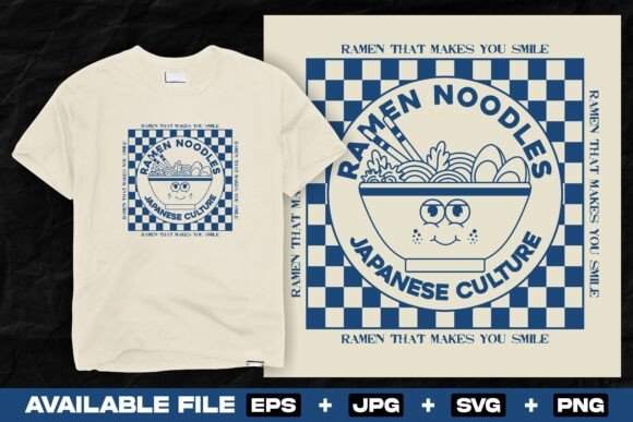 Retro Cool: The Ramen Noodle Mascot SVG for Modern Branding