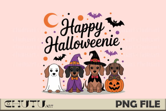 Spooky Season Sass: Funny Halloween Dachshund PNG