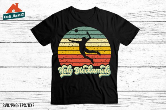 Unleash Your Inner Athlete with the Holy Blockamole Volleyball T-shirt Design