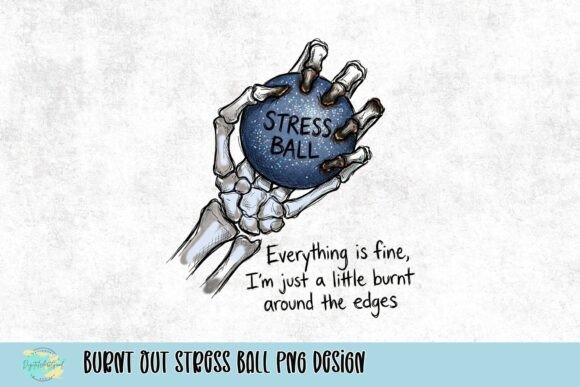 When You're Running on Fumes: The Burnt Out Stress Ball PNG